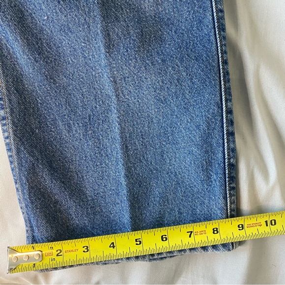 Vintage Levi’s Blue Jeans 545 44x34 Loose Fit Baggy Brown Tab 90s - Picture 5 of 13